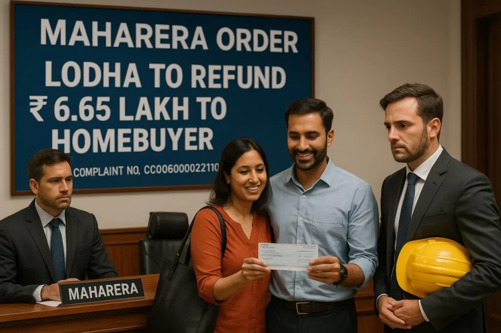 MAHARERA का आदेश: Lodha Developers को ₹6.65 लाख होमबायर को लौटाना होगा।